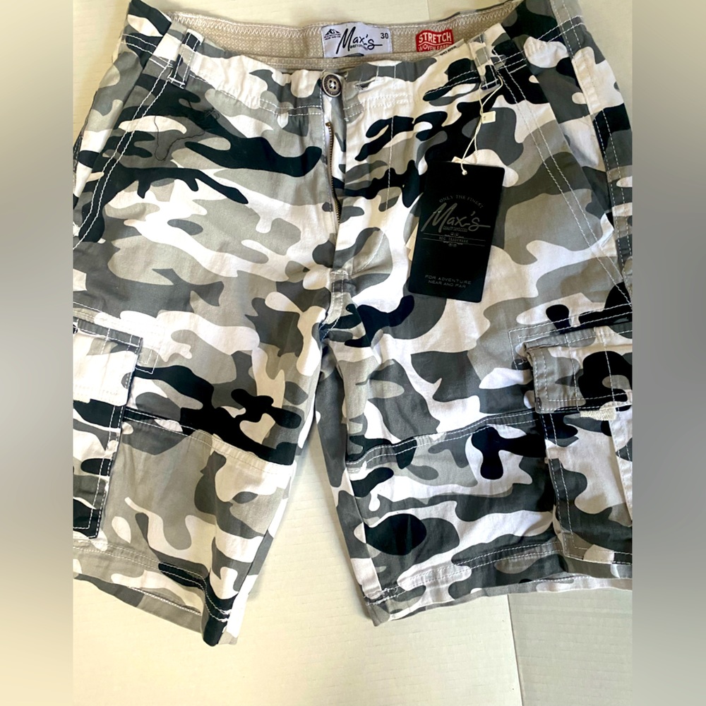 Max’s Dry Goods Snow Camo Shorts